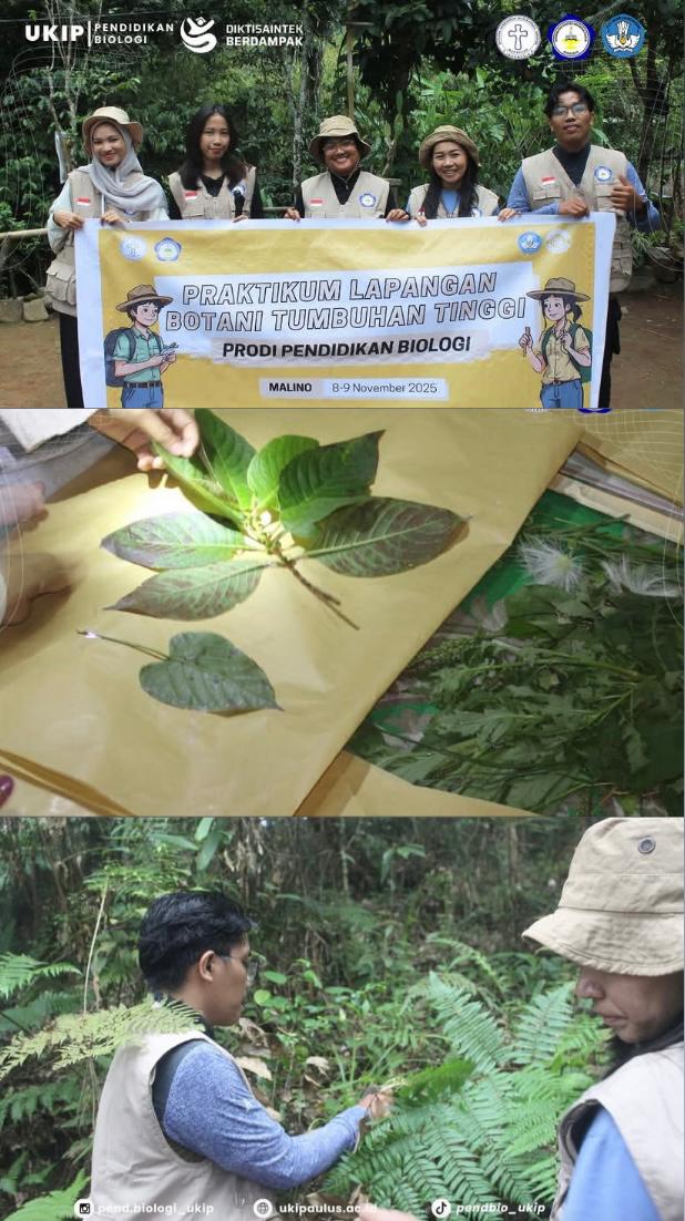 Eksplorasi Tumbuhan Malino Mahasiswa Pendidikan Bi