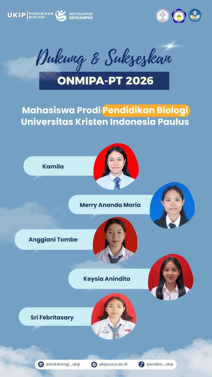 Mahasiswa Biologi UKI Paulus Tampil di ONMIPA-PT