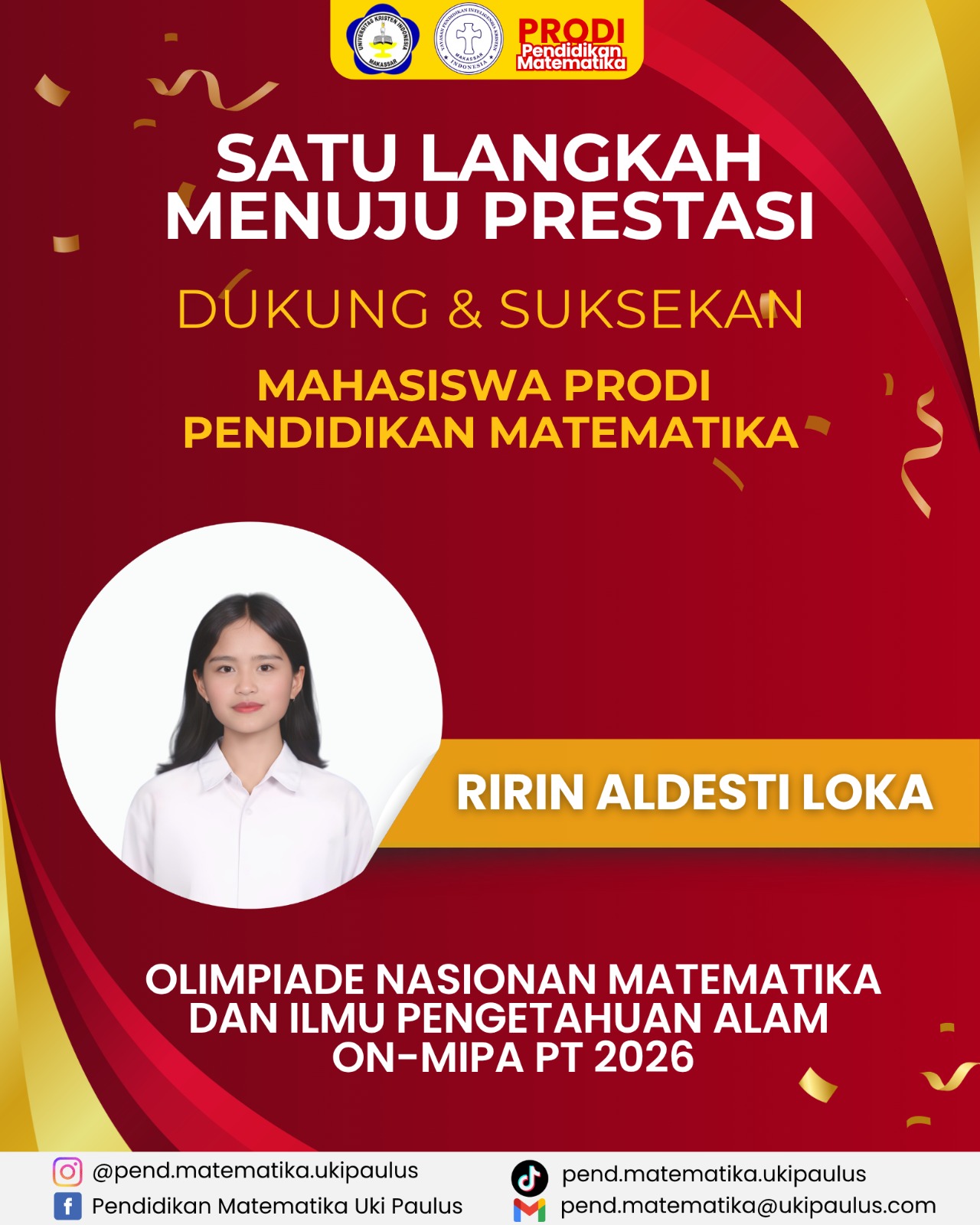 Mahasiswa Matematika UKI Paulus Ikuti ON-MIPA
